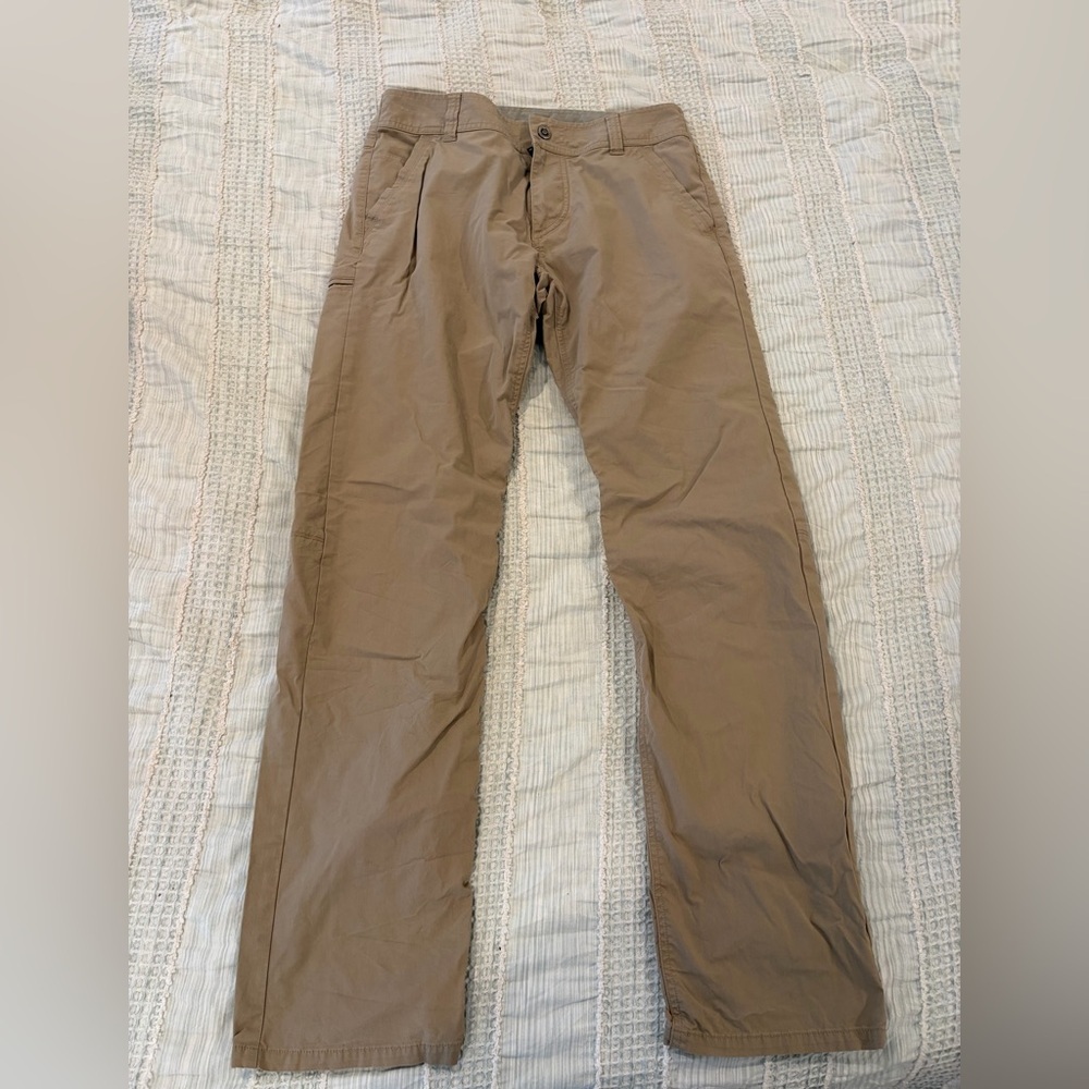 KÜHL Khaki Slax Pants Men’s 32x32 Cotton Nylon Stretch Outdoor Work EUC